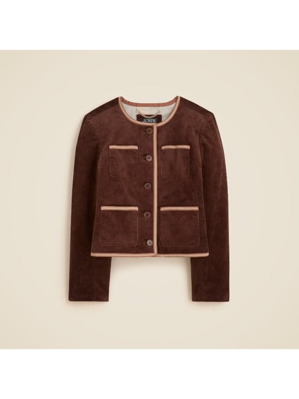 NWT J.Crew Patch-pocket Lady Jacket in French Press Stretch Corduroy 8